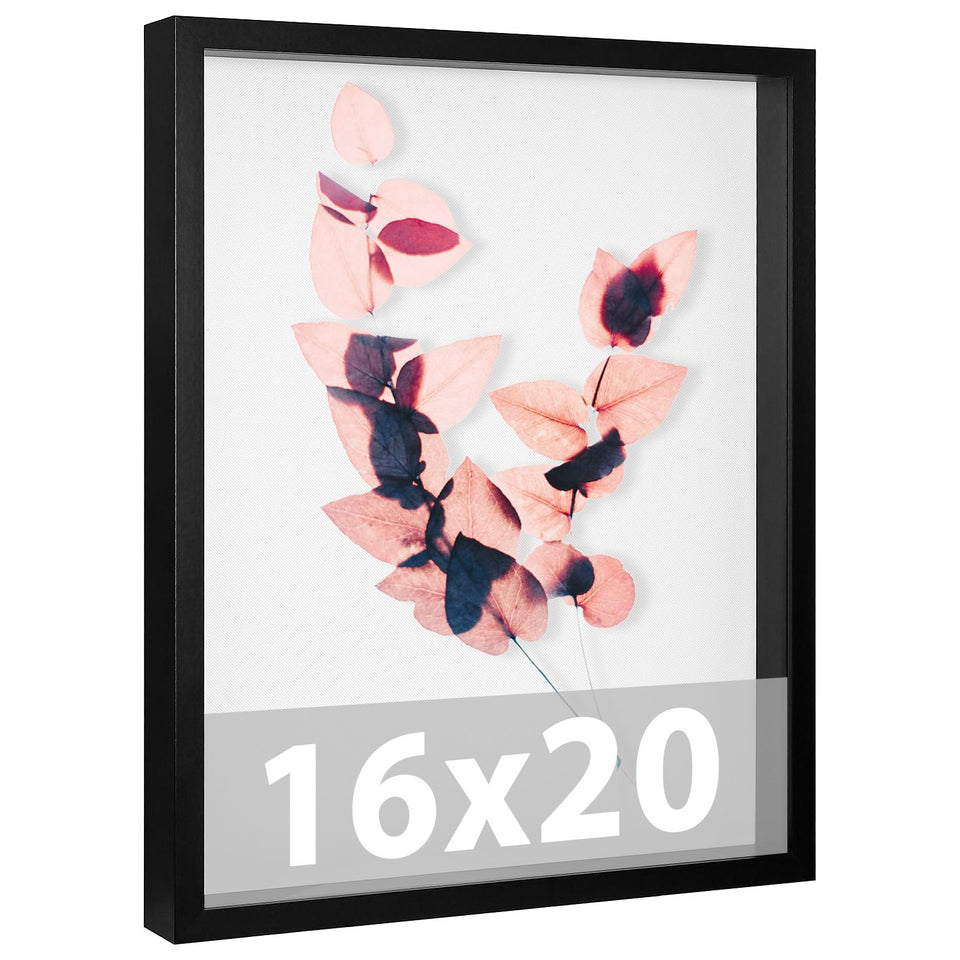 Califortree large shadow box front view with shatterproof plexiglass for protected keepsakes