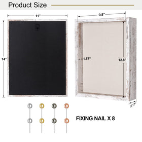 Califortree 11x14 frame includes foam backing and push pins for quick styling.