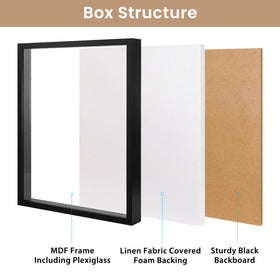 Califortree shadow box soft linen back adds premium texture