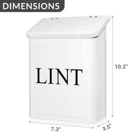 Calindiana modern farmhouse lint bin in white finish