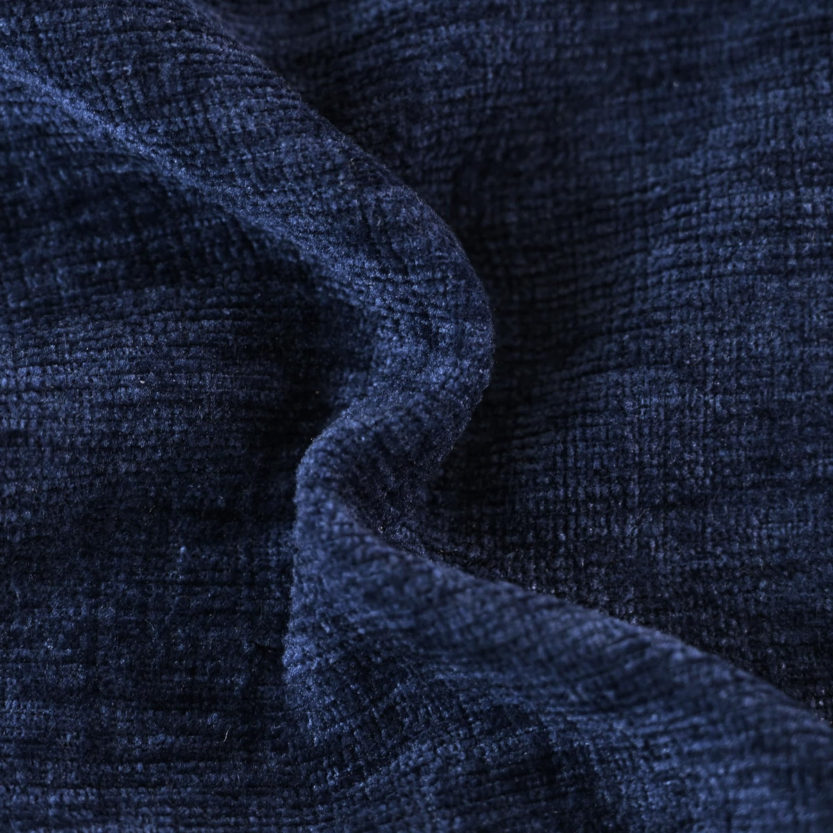 CaliTime chenille texture close-up shows soft, velvety feel for lounge areas.