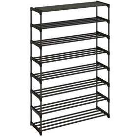 Calmootey 8-Tier Shoe Rack packed capacity for organized closet storage