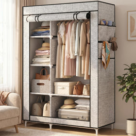 Calmootey closet dust cover shields clothes from dust and air exposure.