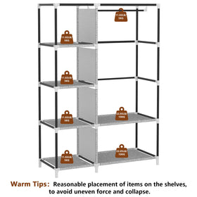 Calmootey closet side pockets offer convenient accessory storage.