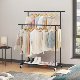 Calmootey rack in living room showcases modern design that complements decor.