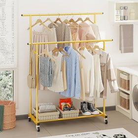 Calmootey rack with rolling wheels enables easy relocation