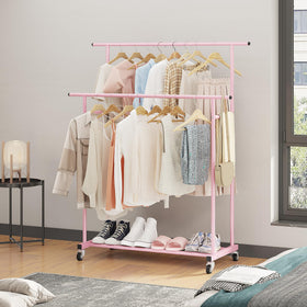 Calmootey side rods hold scarves and towels while keeping outfits visible.
