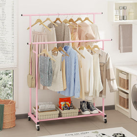 Calmootey sturdy hanging bar offers reliable support for daily outfits.