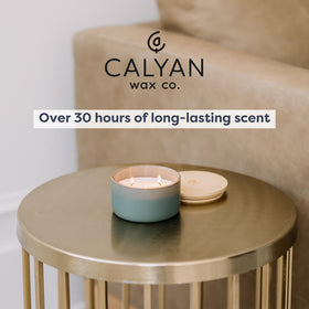 Calyan Wax Co. packaging image signals gift-ready presentation and eco-minded packaging.