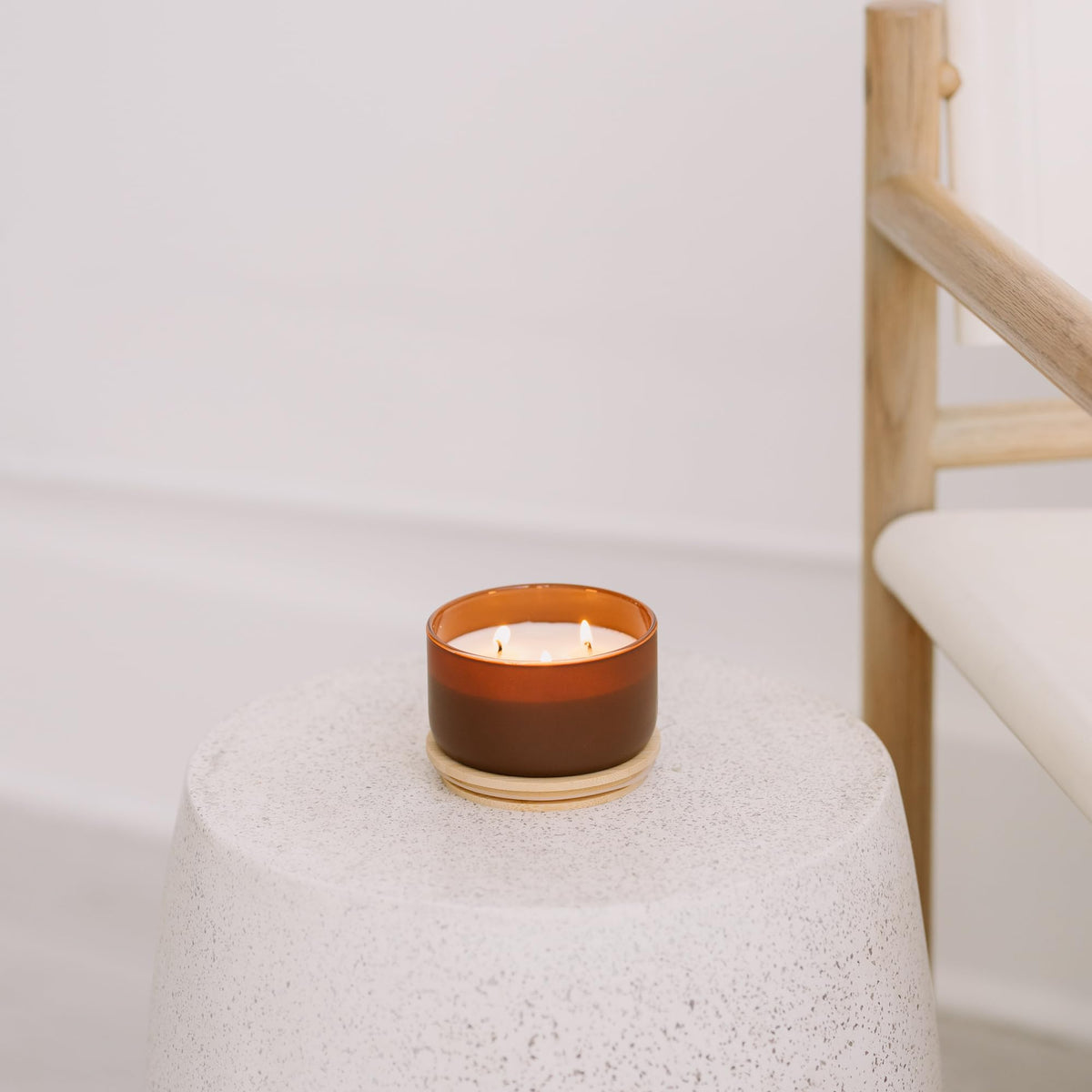 Calyan Wax Co. Mahogany Cashmere scent adds luxurious atmosphere to living spaces