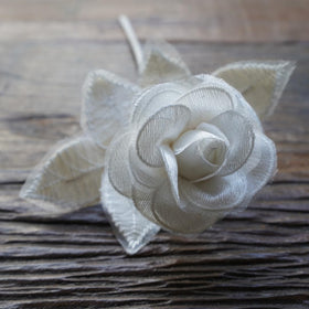 Camellia Bees lace rose as an elegant home decor accent