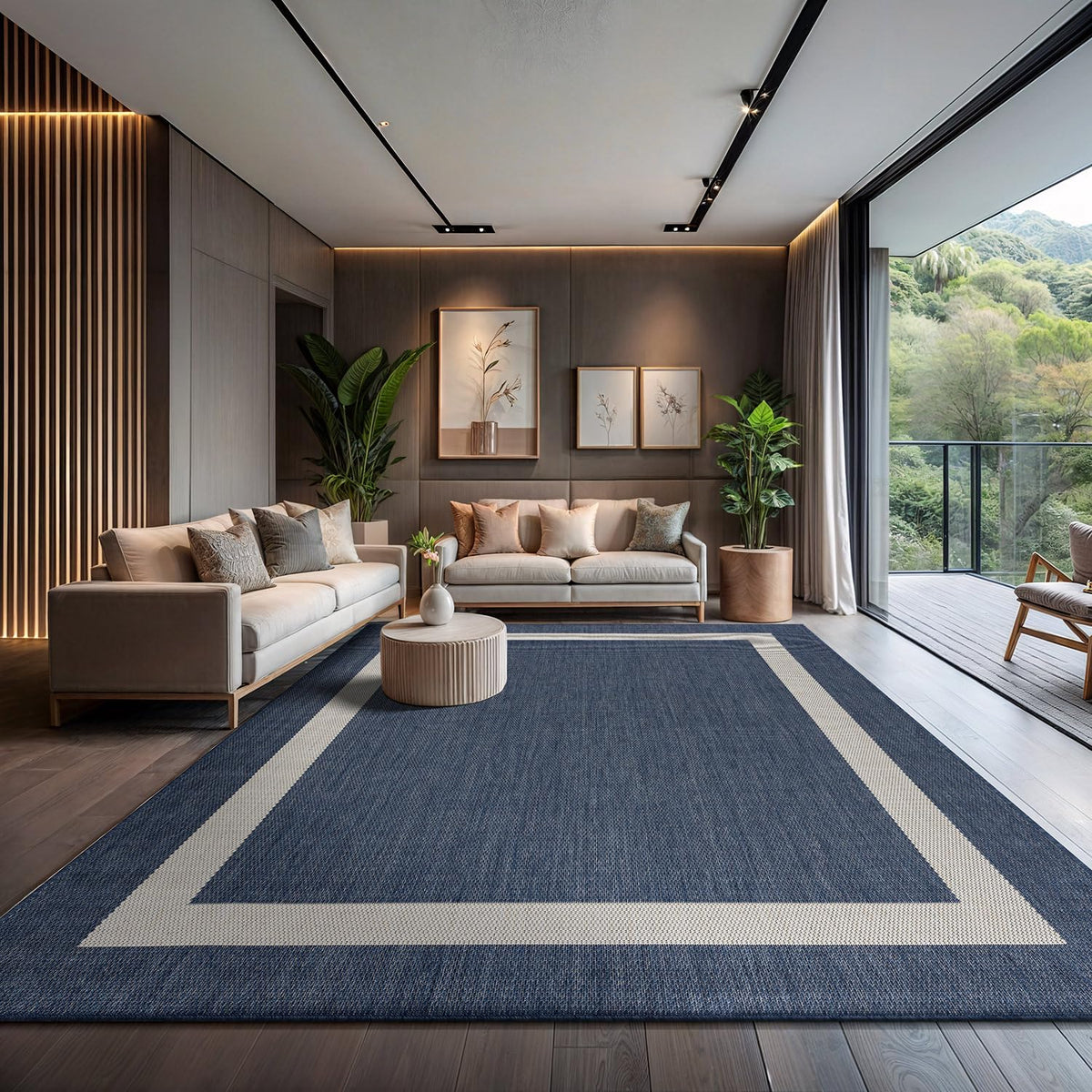 Sun exposure test: CAMILSON rug with UV protection against fading.