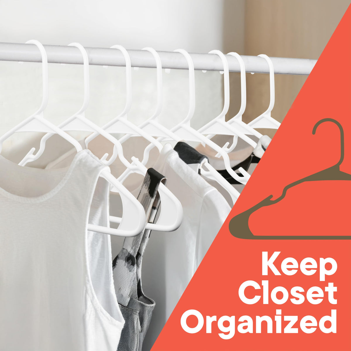 Campior slip-dress and camisole hanger keeps straps in place during daily dressing.