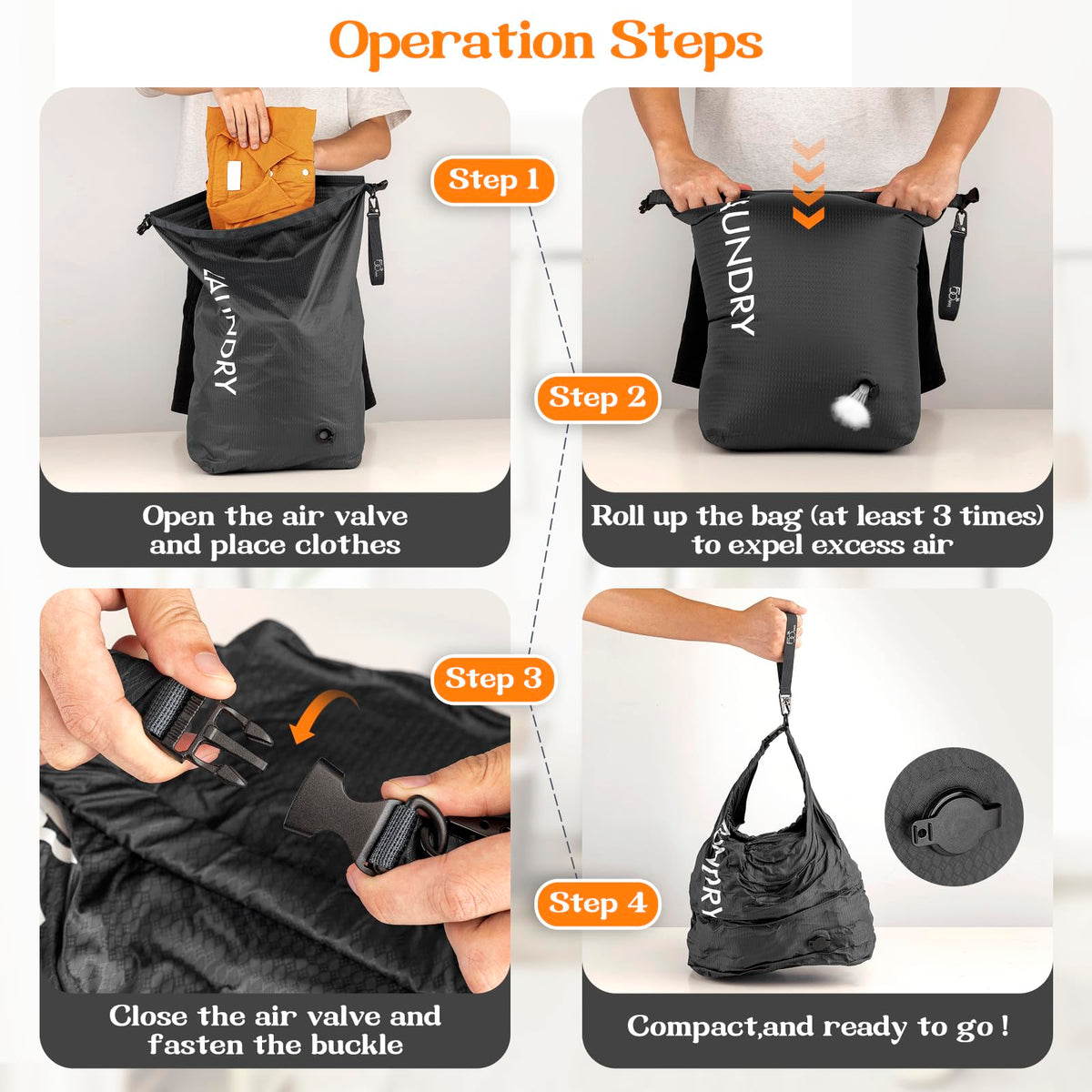 CANBOX laundry bag with built-in carry straps for easy hauling