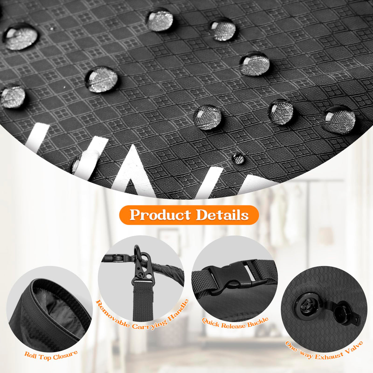 CANBOX top roll-down buckle closure keeping contents secure inside