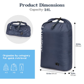 CANBOX Travel Laundry Bag air release valve for easy compression