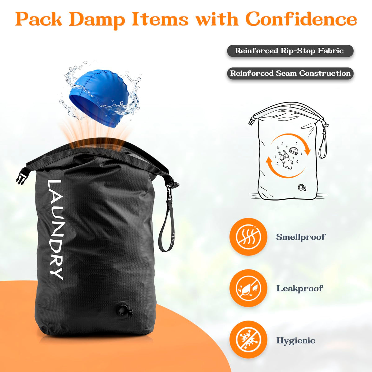 CANBOX travel laundry bag compact design saves space in luggage