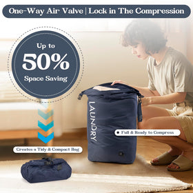 CANBOX Travel Laundry Bag top roll closure securing packing