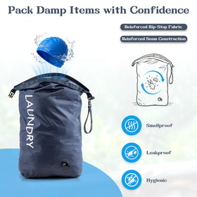 CANBOX Travel Laundry Bag with waterproof coating protecting contents