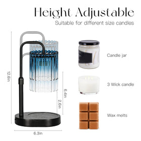 Candeldo Candle Warmer Lamp with two bulbs provides balanced room lighting.