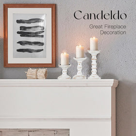 Candeldo fireplace mantle decor enhances living room focal point