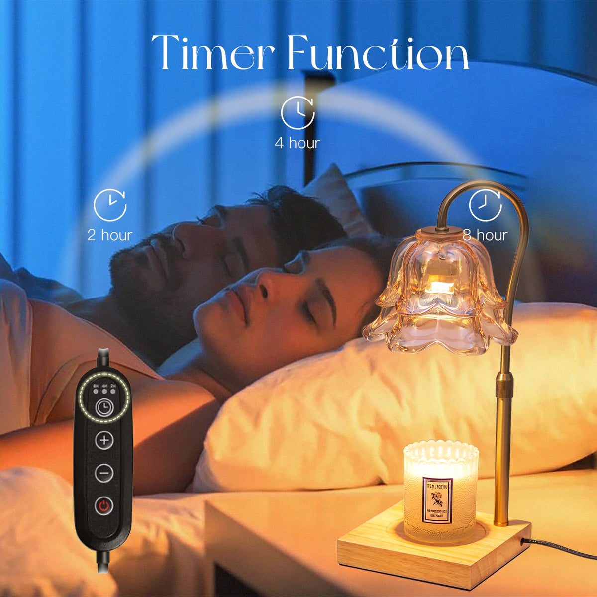 Candeldo safe-no-flame feature lets you enjoy fragrance worry-free.