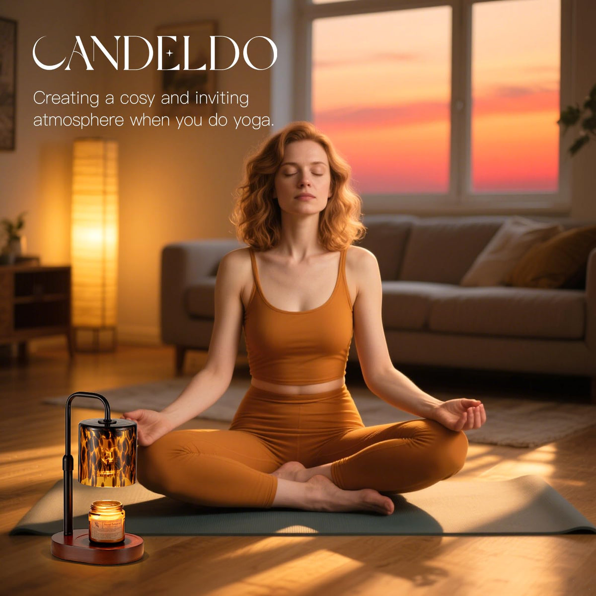 Candeldo warm glow creates inviting mood in living rooms, bedrooms, or desks.
