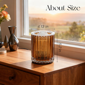 Removable dish enables quick cleanup after use.