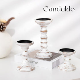 Candeldo whitewashed wood detail catches warm light