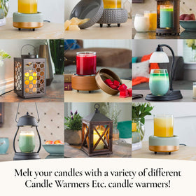 Candle Warmers ETC fragrance melts distribute scent through the space