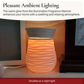 Candle Warmers Illumination Warmer melts wax evenly to scent the area