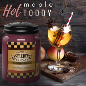 Candleberry Hot Maple Toddy gift-box presentation fits gifting occasions.