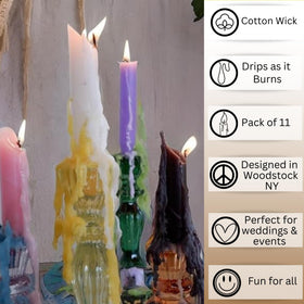 Candlestock Woodstock heritage candle embodies artisanal craftsmanship.