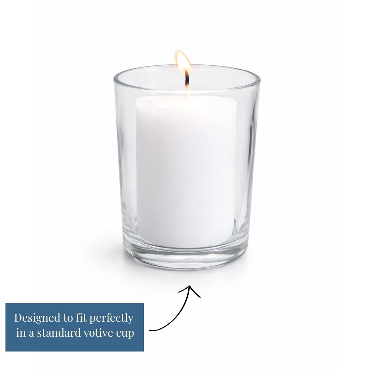 Candlestock US-made votives offer reliable, high-quality lighting for hospitality spaces.