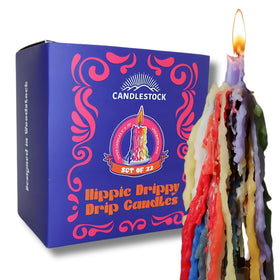 Candlestock ivory wine bottle drip candle for elegant table decor