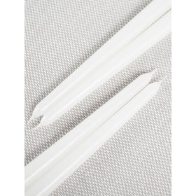 Candwax Christmas table centerpiece with white unscented candle sticks