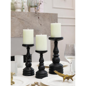 CandWAX ivory pillar candle used as wedding decor centerpiece.