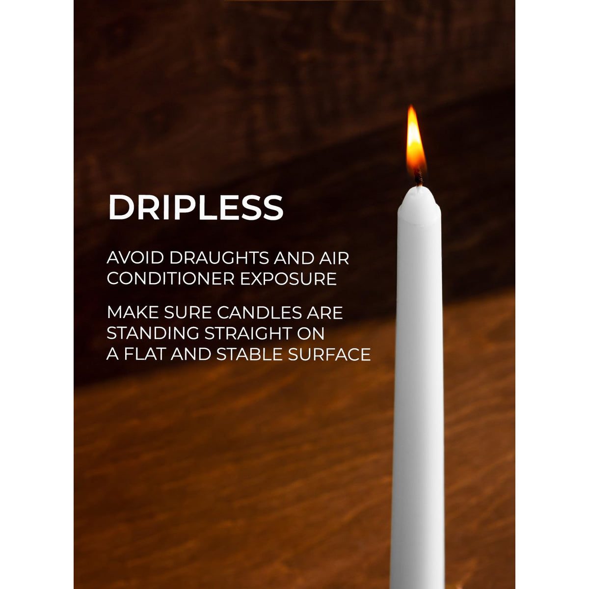Candwax unscented white candles create a neutral mood without fragrances