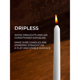 Candwax unscented white candles create a neutral mood without fragrances