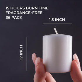 CANDWAX white votive candles deliver long burn for home decor and events.