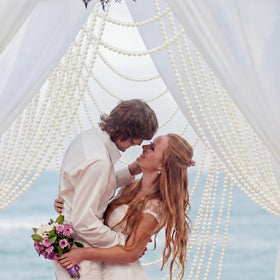 Canlierr DIY pearl garland offers versatile embellishments for bouquets, gifts, or crafts
