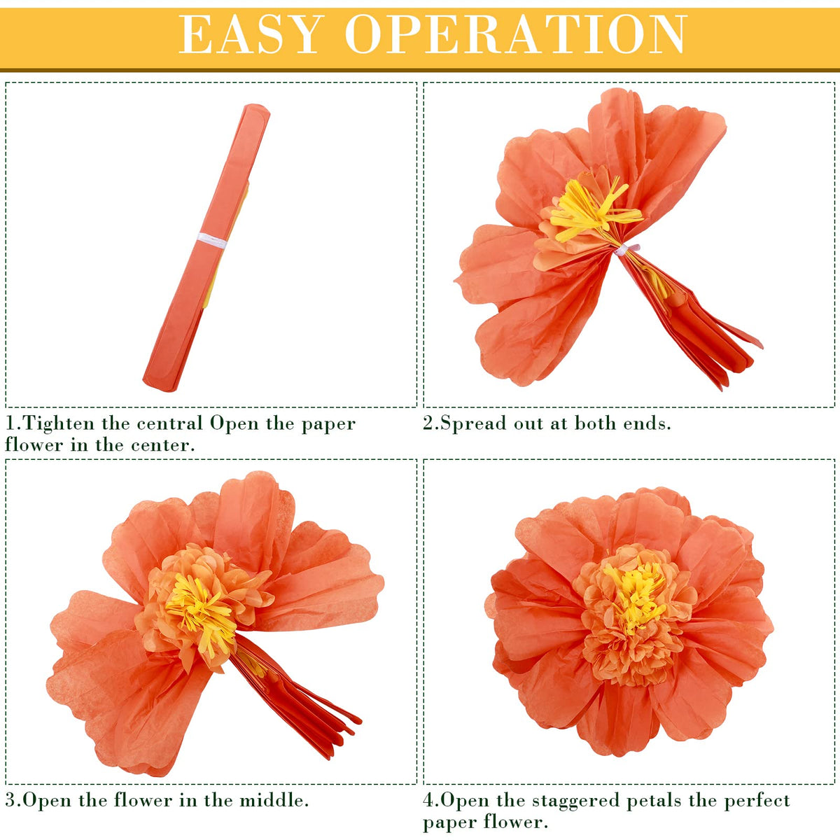 Canlierr hibiscus paper flower 12-inch versatile centerpieces for parties