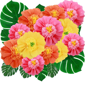 Canlierr tropical paper flower 24-inch adds bold color to any backdrop.