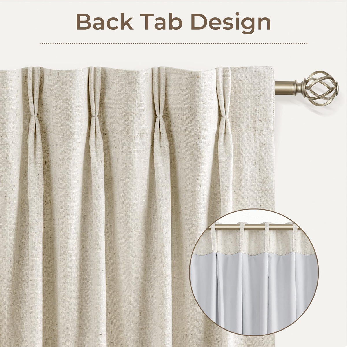 CAPALOCA 96-inch length curtains provide generous coverage and full room darkening