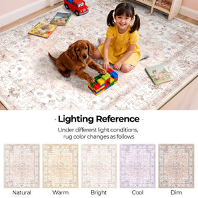 Capaloca bedroom decor rug adds color while remaining soft.