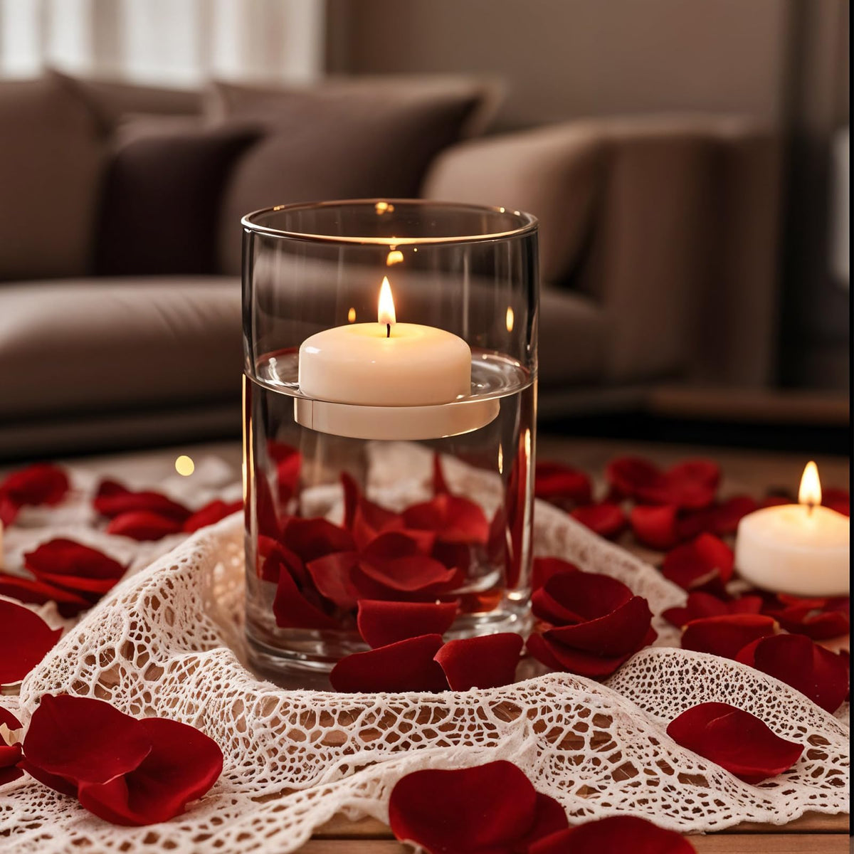 Capaniel unscented floating candles ideal for power outage ambiance.