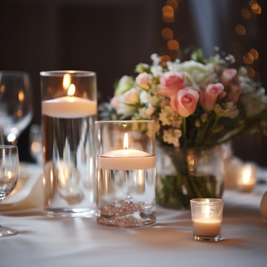 Capaniel wedding centerpiece candle elevates table decor with soft glow