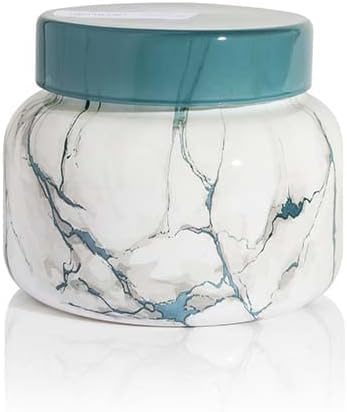 Capri Blue Modern Marble Volcano 19 oz candle adds a striking focal point in any room.