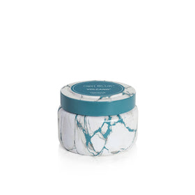 Capri Blue Modern Marble travel tin candle, Volcano scent, long-lasting burn up to 40 hours.