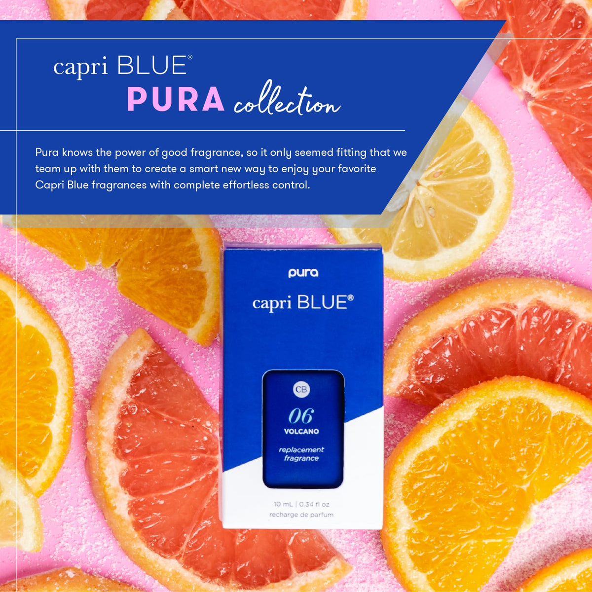 Capri Blue diffuser in open-concept room demonstrates wide-area scent coverage.